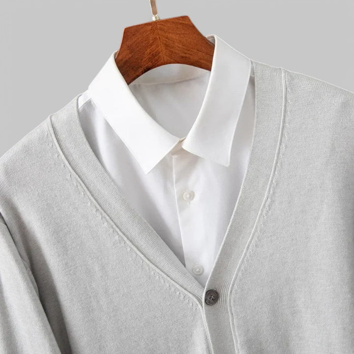 Drune | Eleganter V-Ausschnitt Cardigan für Männer