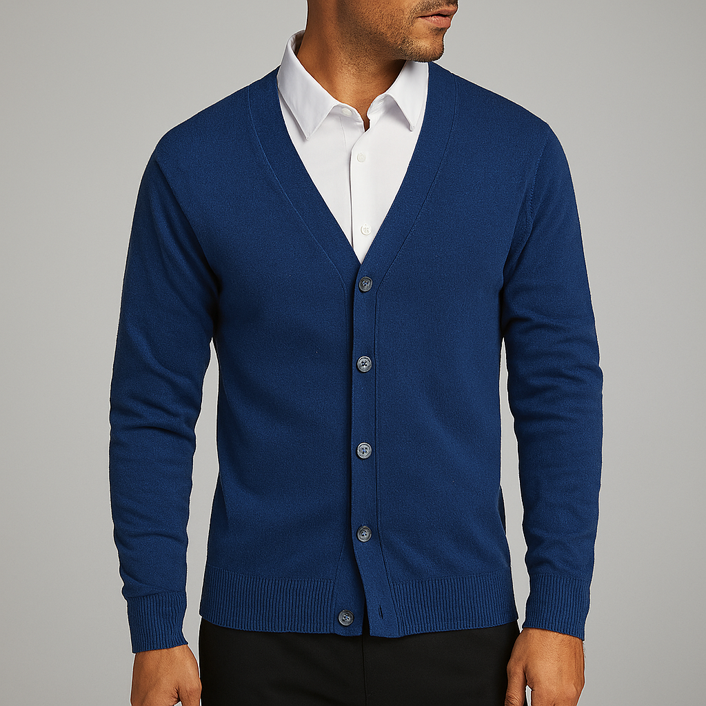 Drune | Eleganter V-Ausschnitt Cardigan für Herren