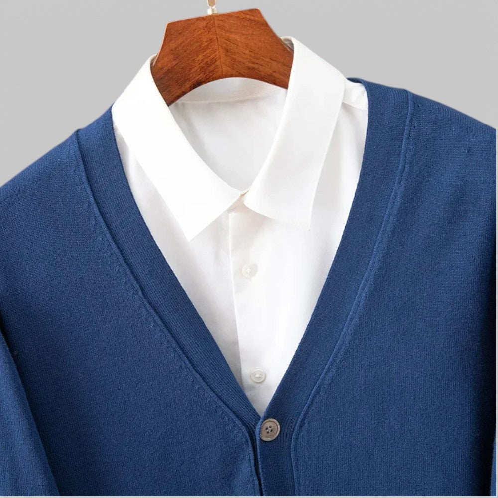 Drune | Eleganter V-Ausschnitt Cardigan für Herren