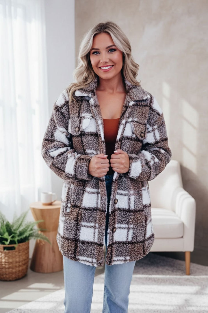 Drune | Eleganter Warmer und Bequemer Damenmantel Aus Fleece