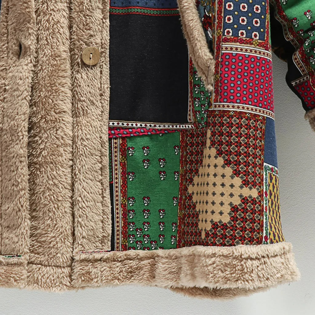 Drune | Fuzzy Patchwork Jacke