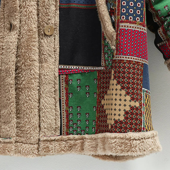 Drune | Fuzzy Patchwork Jacke