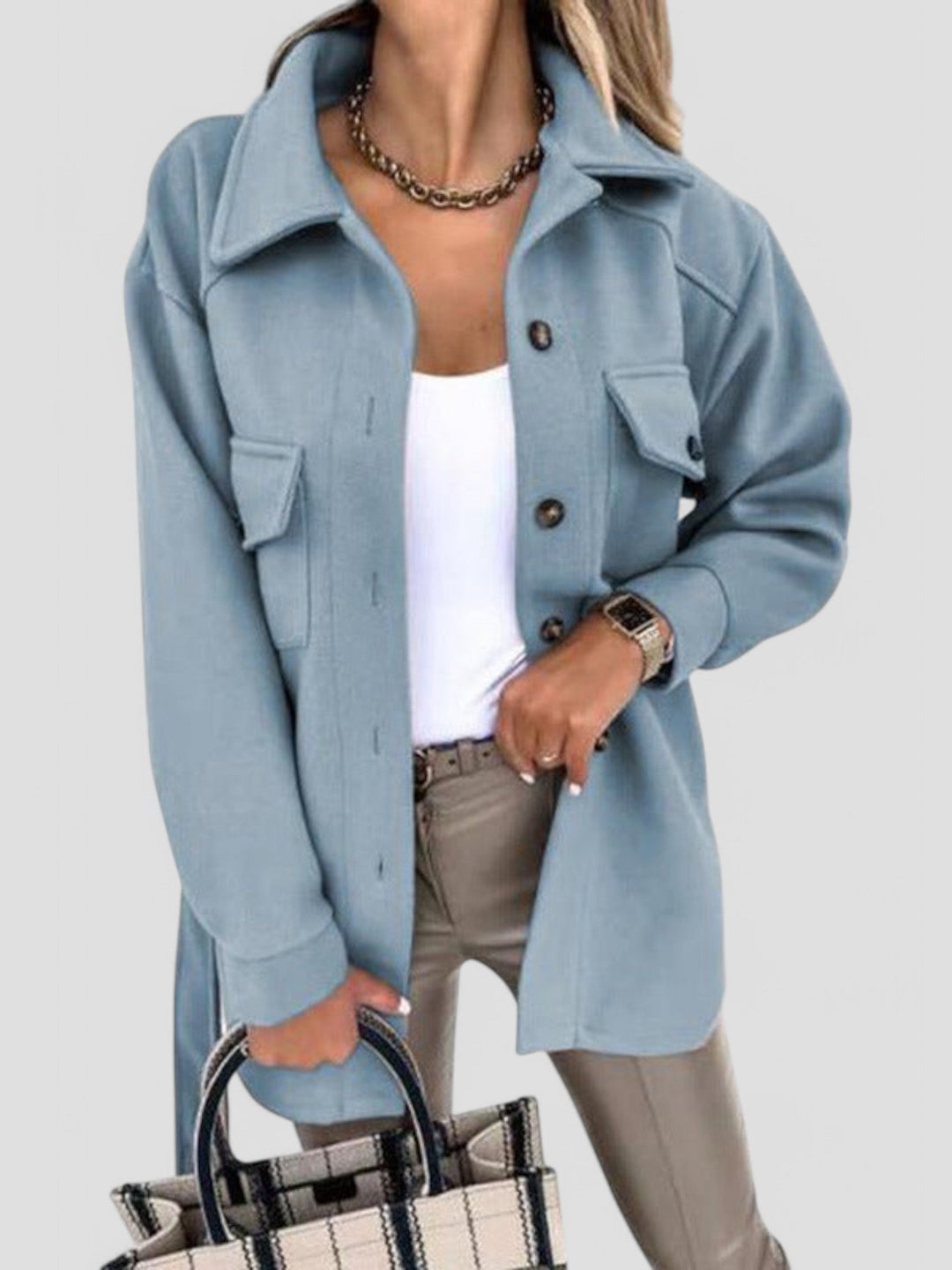 Drune | Modische Oversize-Hemdjacke Komfort und Stil Perfekt für die Übergangszeit