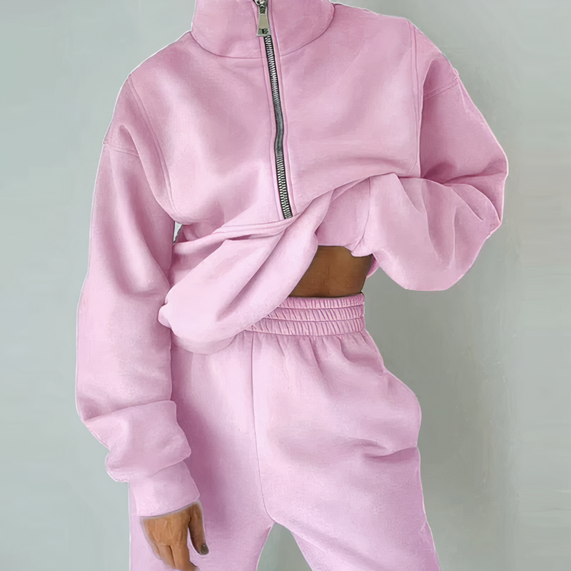Drune | Sportbekleidungset mit Reißverschluss Modernen Komfort Lässiger trendiger Look