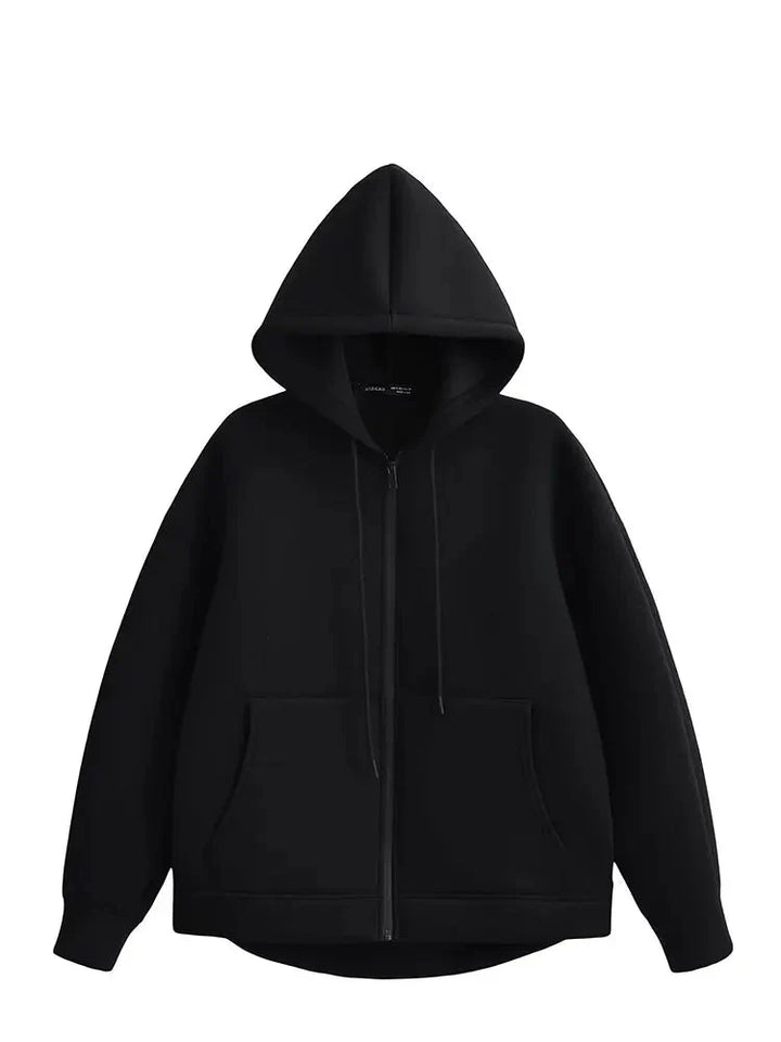 Drune | Graue Jacke Damen mit Kapuze