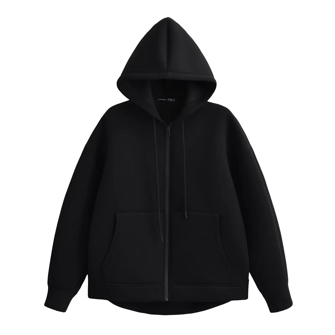 Drune | Graue Jacke Damen mit Kapuze