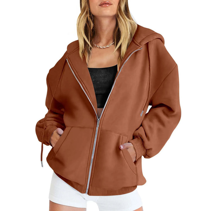 Drune | Damen Kapuzenpullover mit Reißverschluss