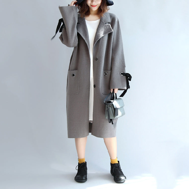Drune | Woll-Trenchcoat Übergrößen Windbreaker-Jacken