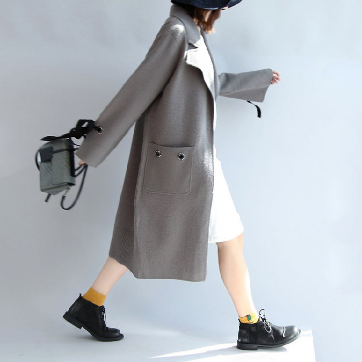 Drune | Woll-Trenchcoat Übergrößen Windbreaker-Jacken