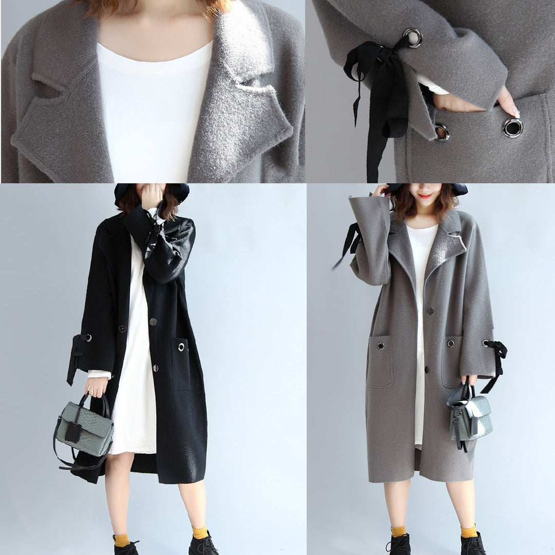 Drune | Woll-Trenchcoat Übergrößen Windbreaker-Jacken