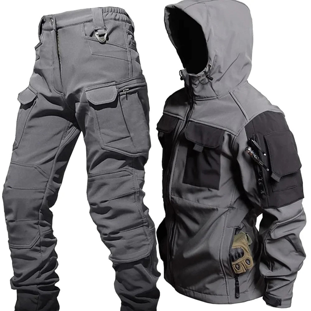 Drune | Kapuzenjacke und Cargo-Hosen-Set