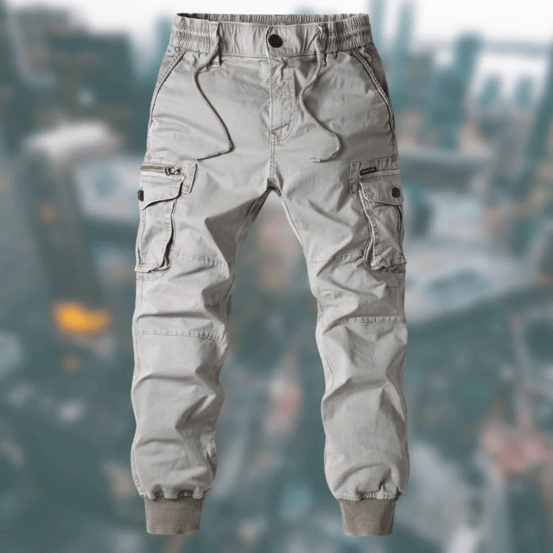 Drune | Cargo Jogginghose - Bequeme Jogger mit Taschen & Bündchen für Outdoor & Freizeit
