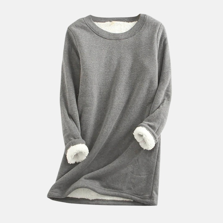 Drune | Sweatshirt - Strick - Lockere Passform - Rundhalsausschnitt - Plüschgefüttert