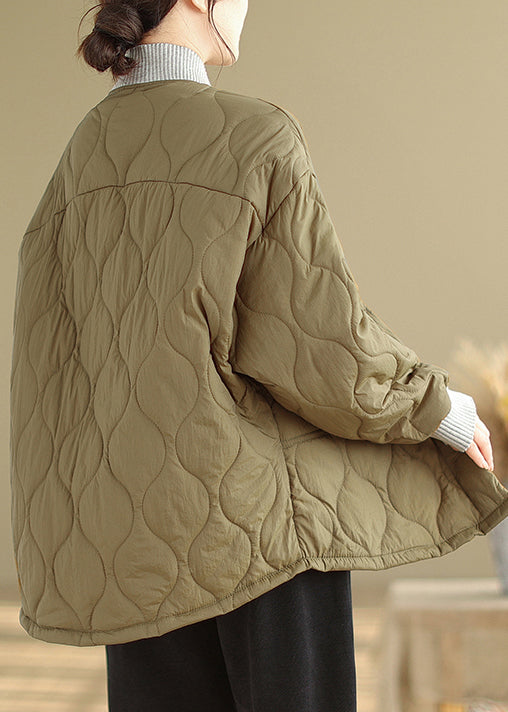 Drune | Taschen Patchwork Feine Baumwolle Gefüllt Lockere Mäntel Winter