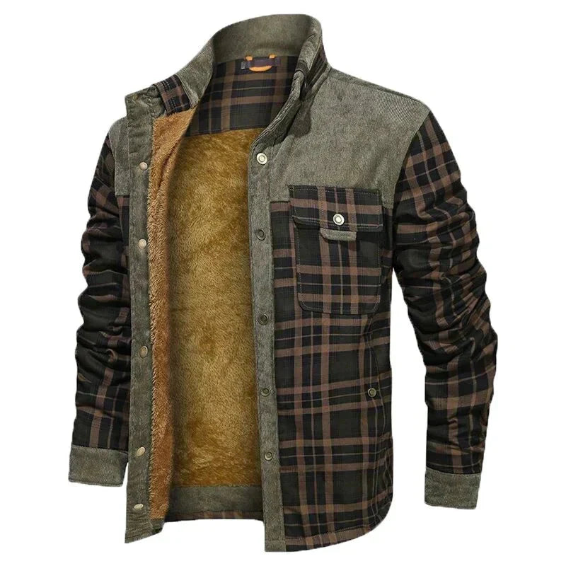 Drune | Herren Isolierte Karierte Hemdjacke