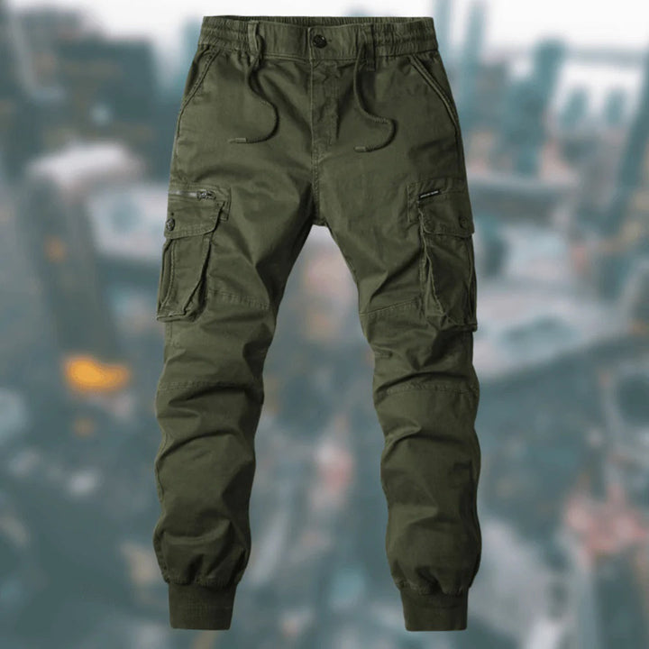 Drune | Cargo Jogginghose - Bequeme Jogger mit Taschen & Bündchen für Outdoor & Freizeit