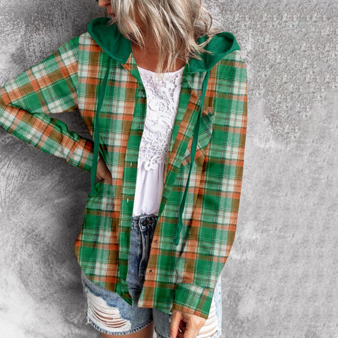 Drune - Elegante Kapuzenjacke mit Karodesign