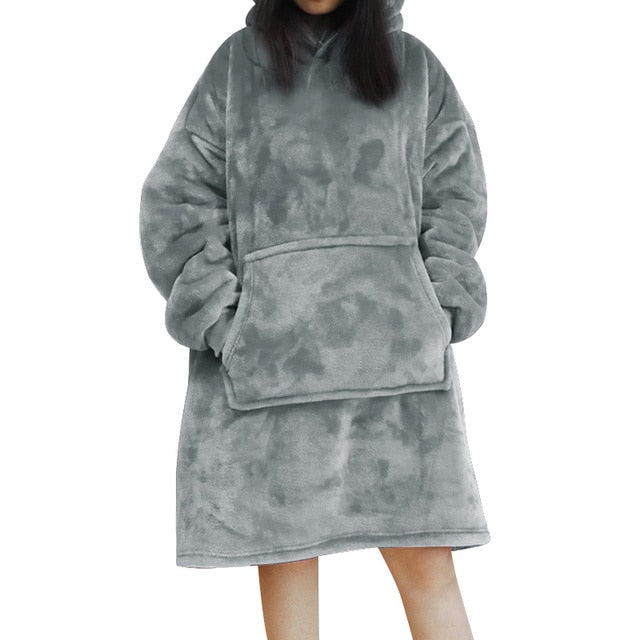 Drune | Weiches Kapuzenpullover-decke Polyester Bequem und Warm