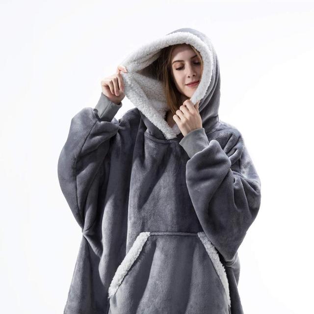 Drune | Weiches Kapuzenpullover-decke Polyester Bequem und Warm