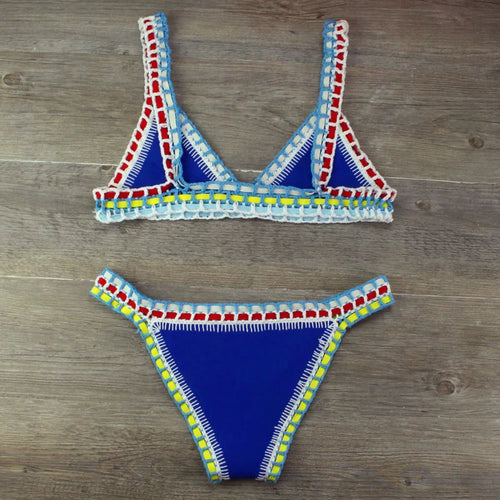 Drune | Sexy Bikinis Sommer Frauen Badeanzug Handgehäkeltes Bikini-Set Badebekleidung Strand Badeanzug Biquini Frau Monokini