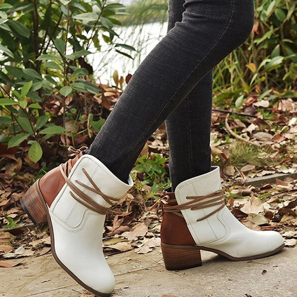 Drune | Damenstiefel Weinlese Schnürstiefel