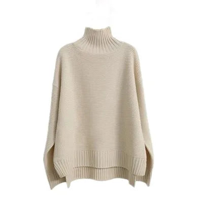 Drune | Oversized Rollkragenpullover Gestricktes Polyester Komfort und Eleganz