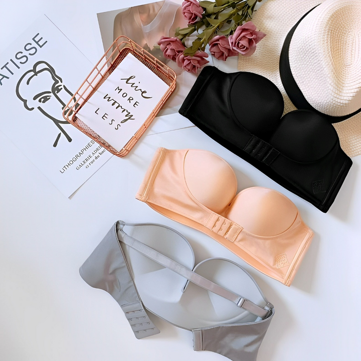 Drune | Strapless Push-Up Bh für Maximalen Lift