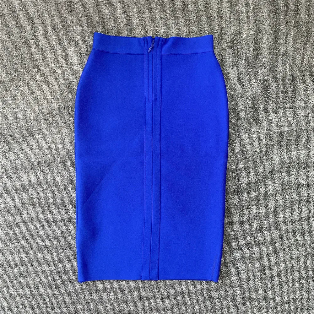 Drune | Frauen Neue Rayon Bandage Rock Elegante Bleistiftrock Berühmte Sexy Club Party Kleidung Vintage Vestios