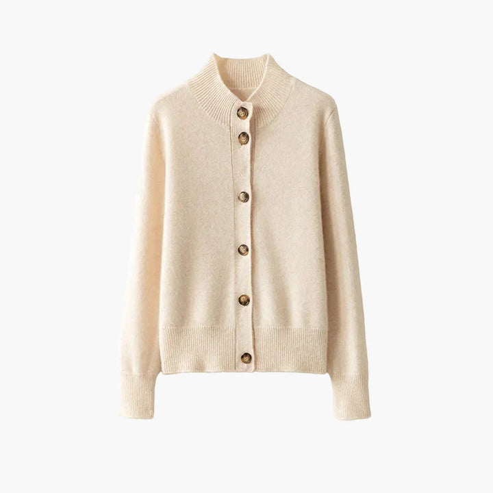Drune | Strickjacke mit Stehkragen und Knopfleiste - Eleganter Freizeitstil für Büro und Alltag