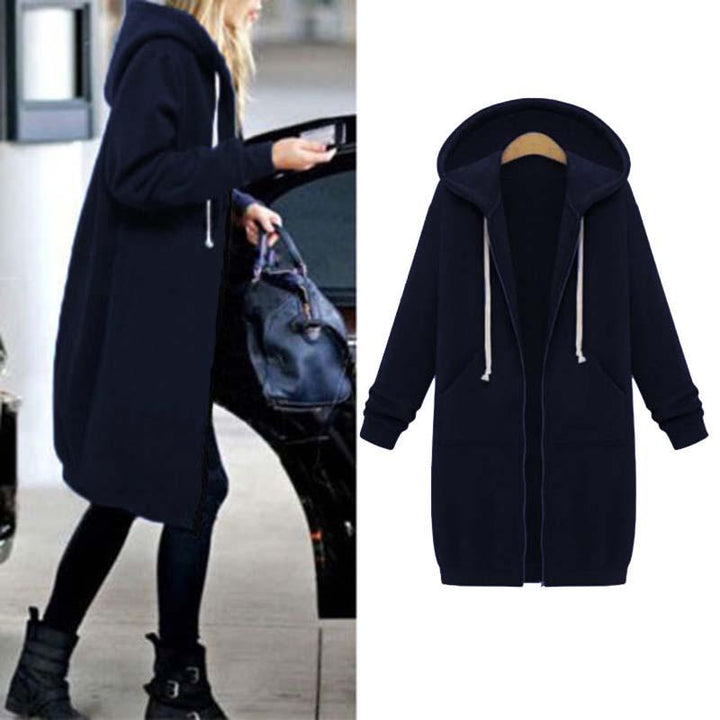 Drune | Chic Lange Sweatshirt-Jacke