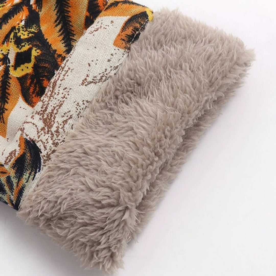 Drune | Warme Damenjacke Mit Blumigem Design