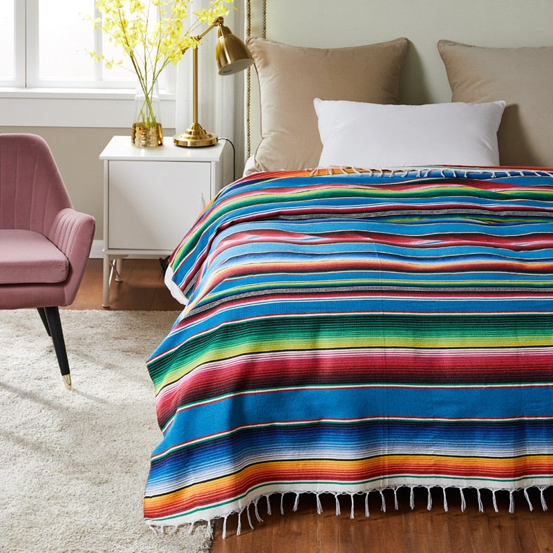 Drune | Boho Stil Strand Picknickdecke / Wurfteppich