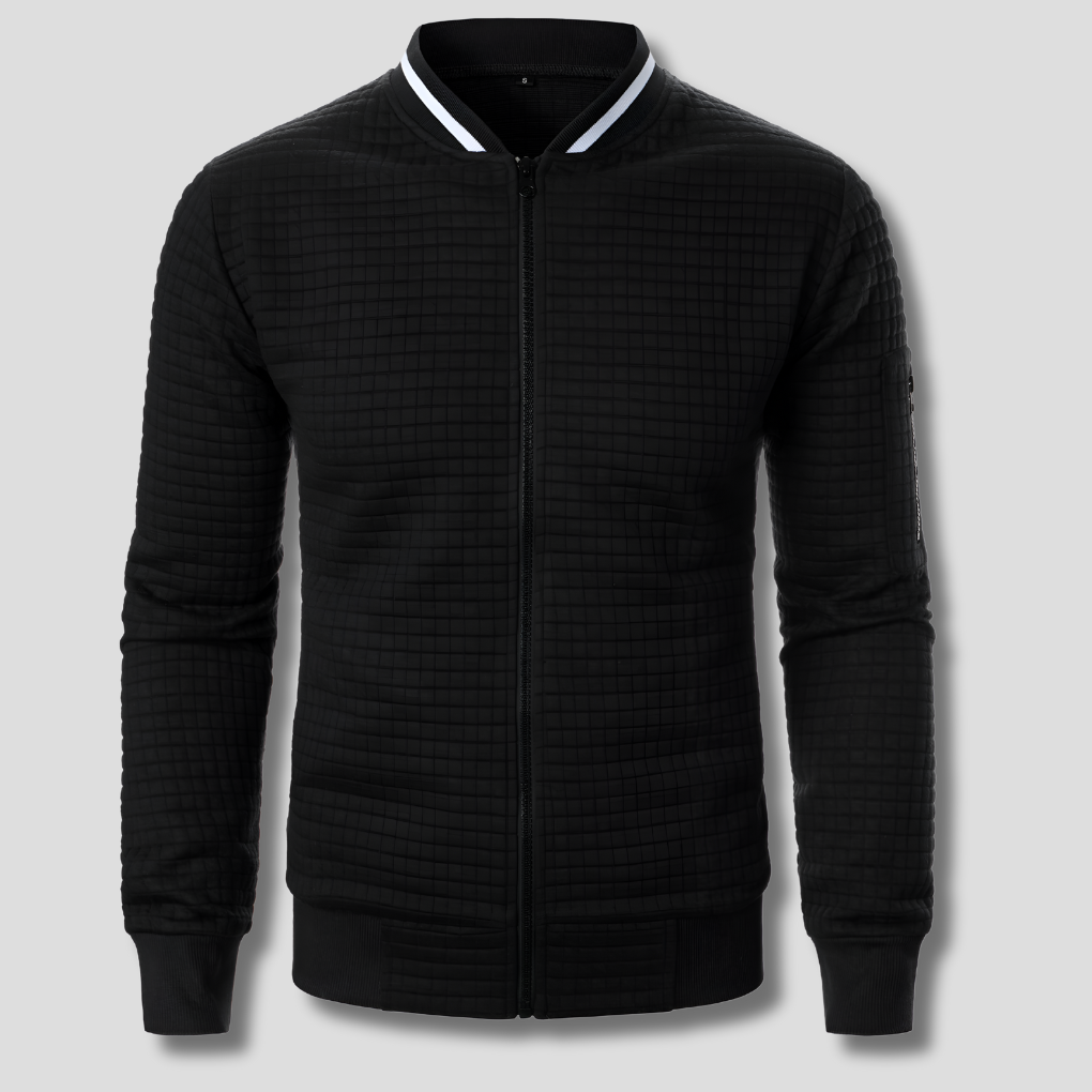 Drune | Bequemer und warmer Herrenpullover mit Reißverschluss
