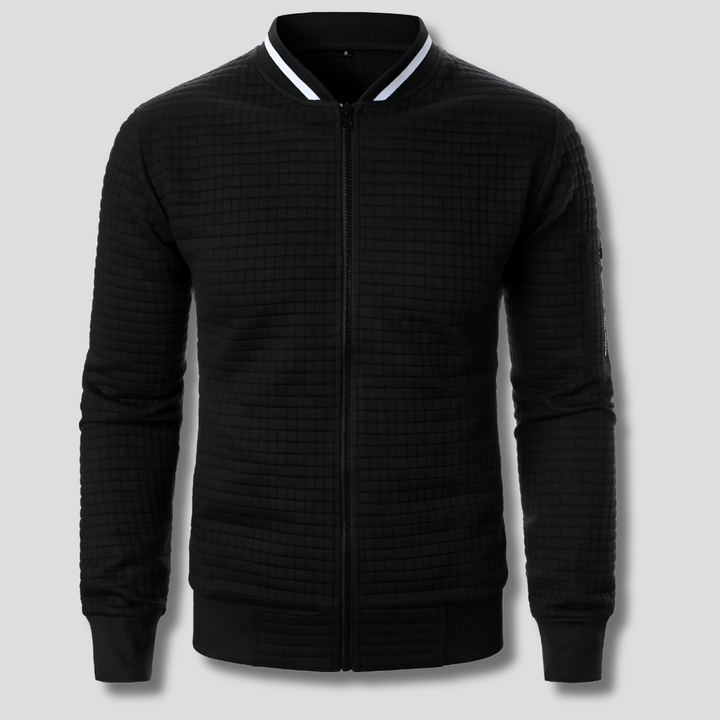 Drune | Bequemer und warmer Herrenpullover mit Reißverschluss