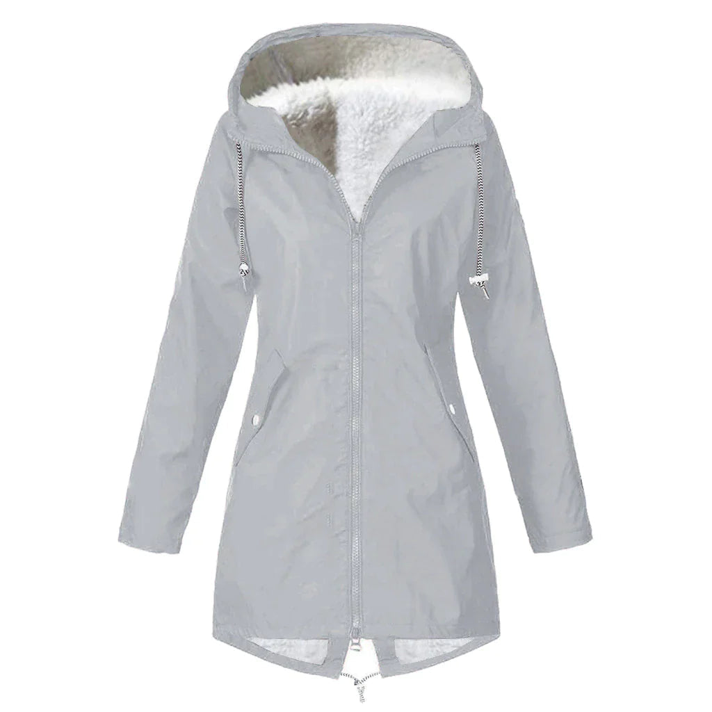 Drune | Wasserdichter Fleece-Pullover mit Kapuze für Frauen Perfekt für Herbst Winter
