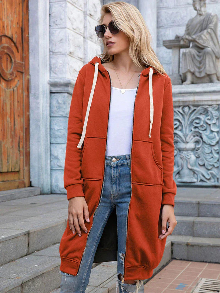 Drune | Chic Lange Sweatshirt-Jacke