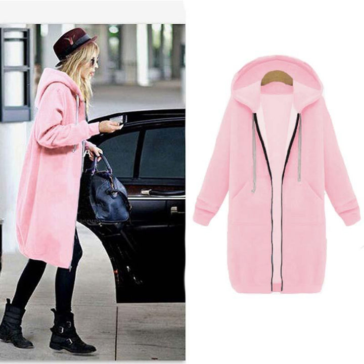 Drune | Chic Lange Sweatshirt-Jacke