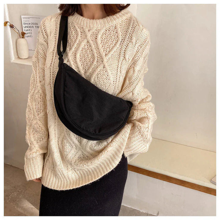 Drune | Stilvolle Half Moon Crossbody Tasche
