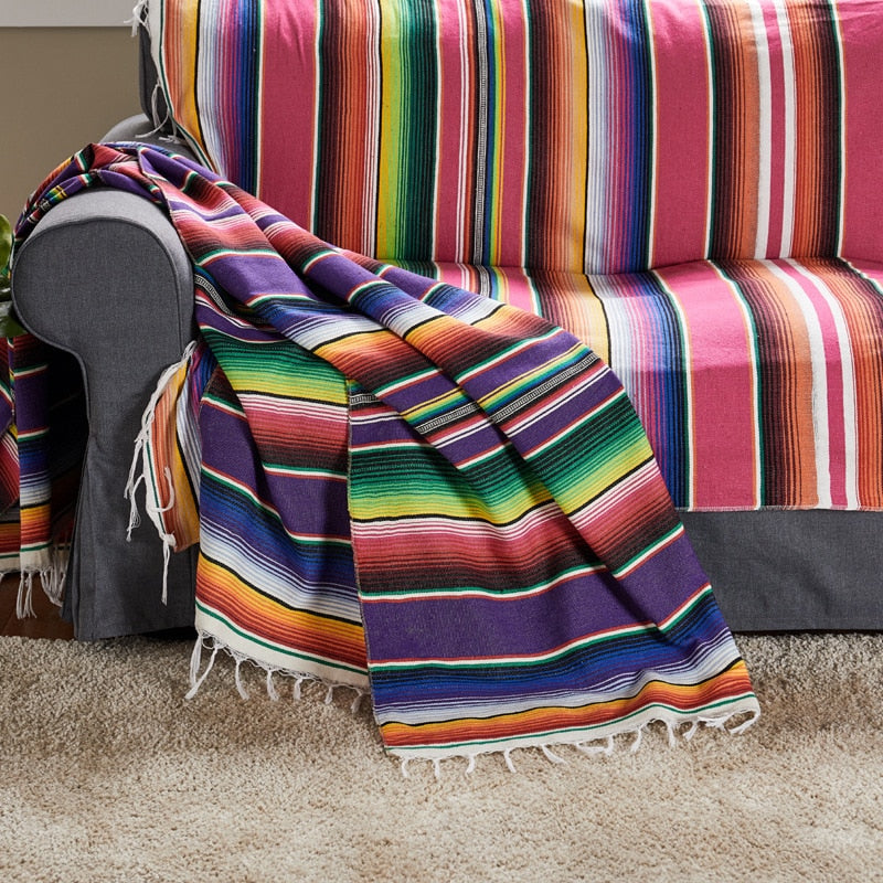 Drune | Boho Stil Strand Picknickdecke / Wurfteppich