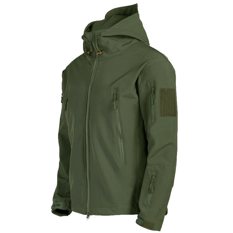 Drune | Herren Softshell Winterjacke - Kapuze Vollzip
