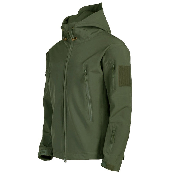 Drune | Herren Softshell Winterjacke - Kapuze Vollzip