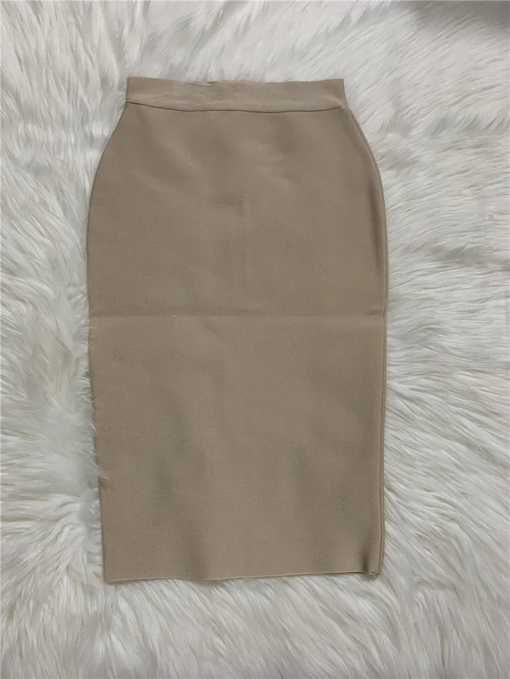 Drune | Frauen Neue Rayon Bandage Rock Elegante Bleistiftrock Berühmte Sexy Club Party Kleidung Vintage Vestios