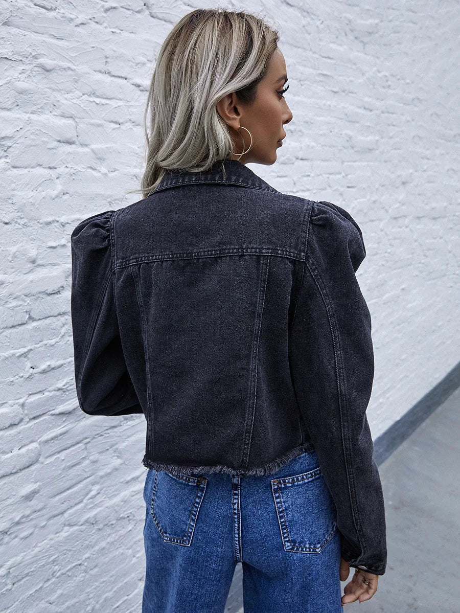 Drune | Damen Denim Kurzjacke - Zeitlose Eleganz