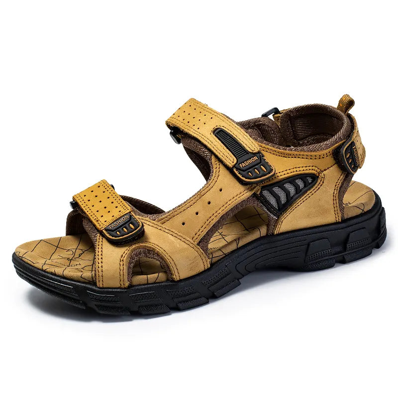 Drune | Doppelte Riemen Ledersandalen Für Herren
