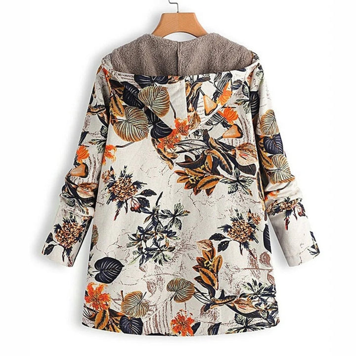 Drune | Warme Damenjacke Mit Blumigem Design