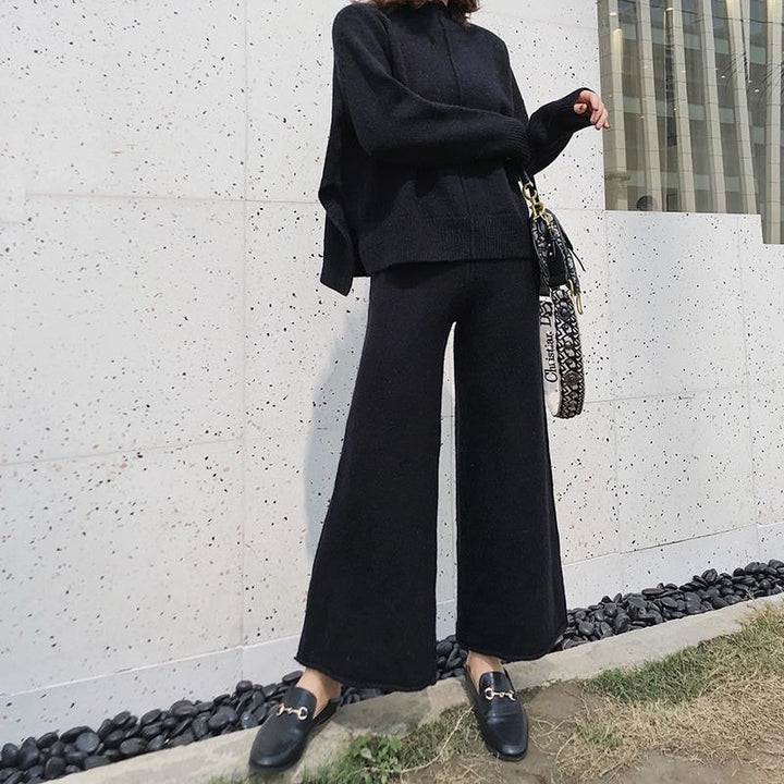 Drune Strick-Set | Warme Pullover & Weite Hosen für kalte Tage