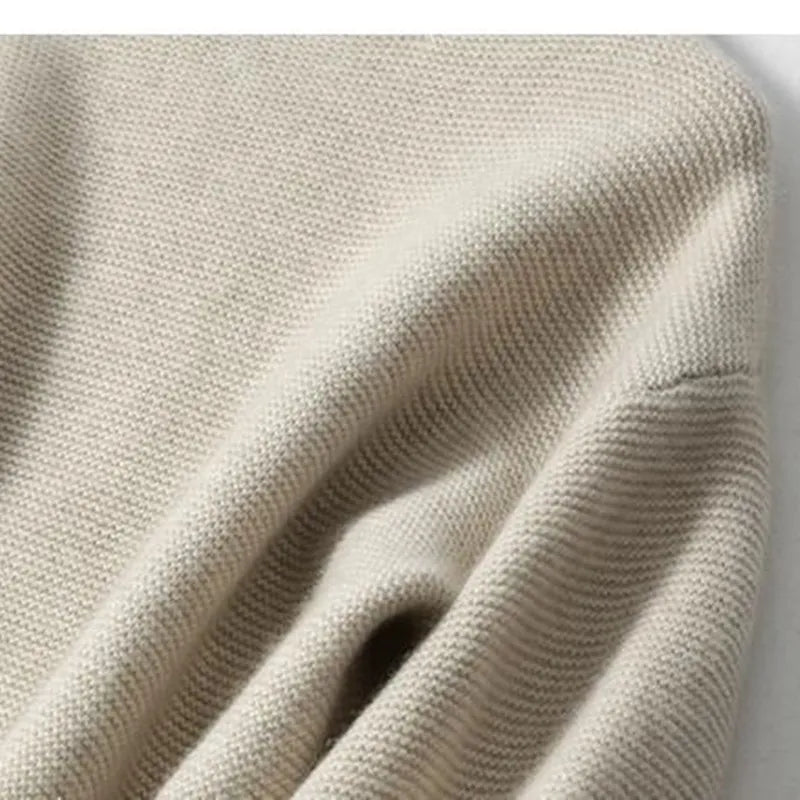 Drune | Oversized Rollkragenpullover Gestricktes Polyester Komfort und Eleganz