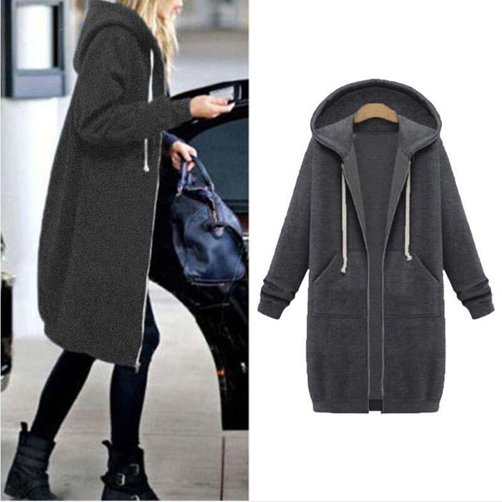 Drune | Chic Lange Sweatshirt-Jacke