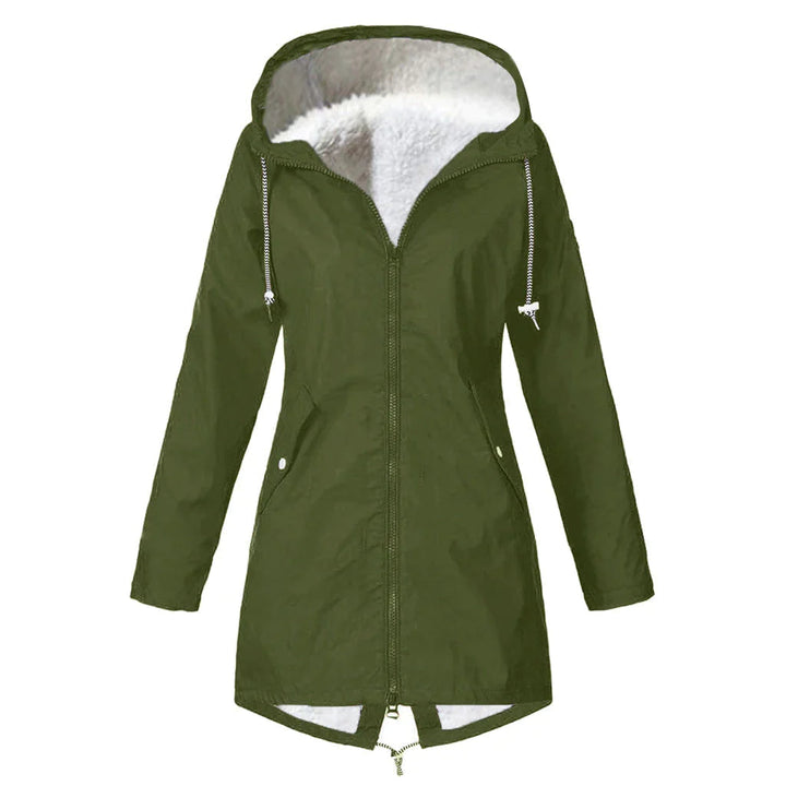Drune | Wasserdichter Fleece-Pullover mit Kapuze für Frauen Perfekt für Herbst Winter