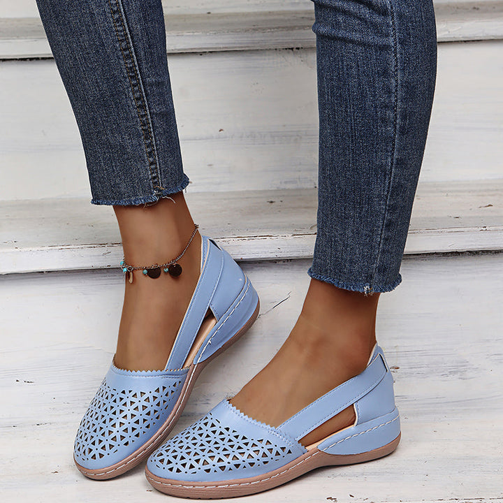 Drune | Atmungsaktive Retro Flache Sandalen